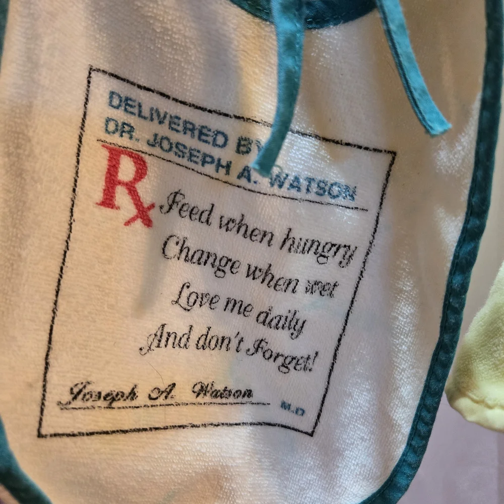 Set of Baby Bibs with Embroidery